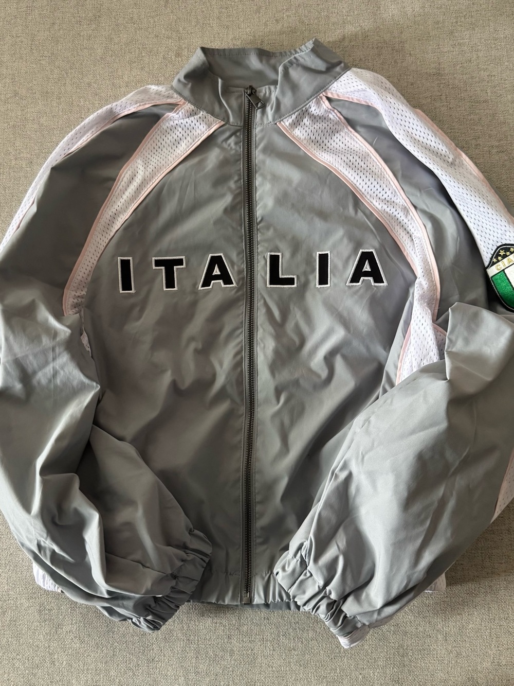 wild fable italia gray pink jacket